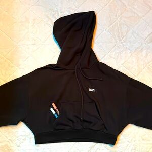 Levi’s Black Cropped Hoodie Women’s